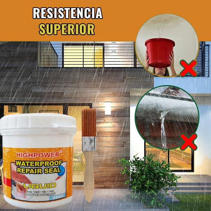 ™ PROMOCION 2X1 SELLADOR IMPERMEABLE TRANSPARENTE 300g + BROCHA