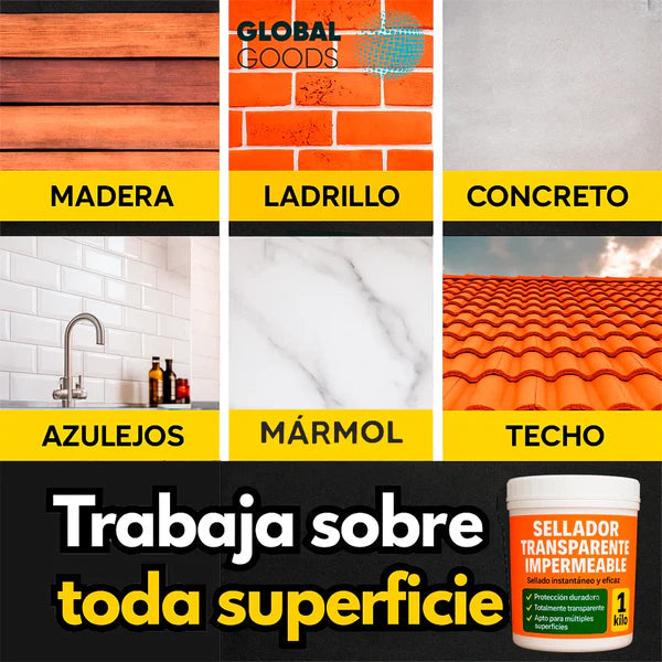 Sellador EverQueen ™ 1kg + Brocha de Regalo | Sella Goteras y Filtraciones al Instante