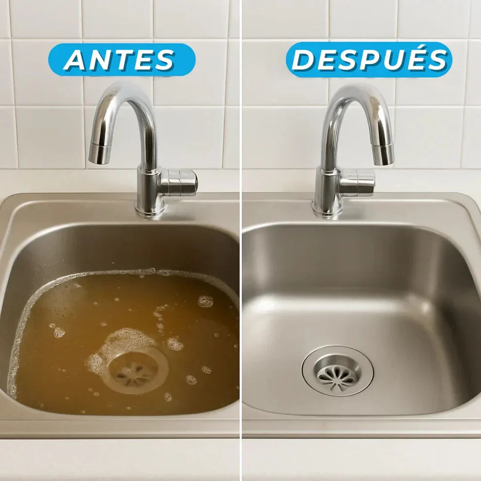 Destapa Cañerías Express 3x1 (110gr c/u) + Envío Gratis