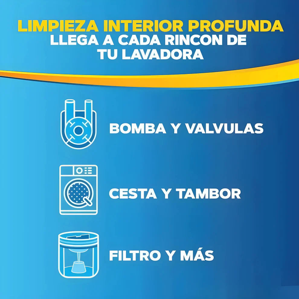 🔥 Pastillas limpiadoras  60 CAPSULAS – Higiene profunda – Lavadora fresca en 1 uso