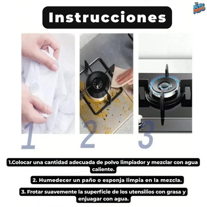 PROMOCION 2X1 BrilloMax™ - Polvo limpiador desengrasante ✨