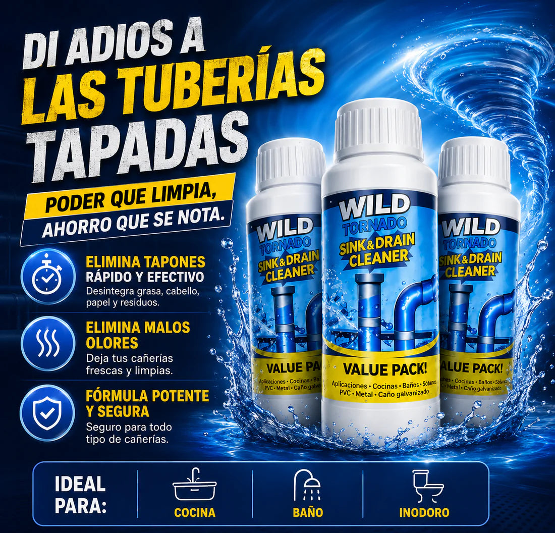 Destapa Cañerías Express 3x1(Original)+ Envío Gratis✅