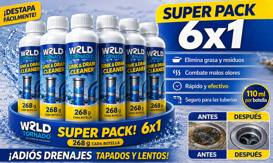 Destapa Cañerías Express 6x1 (Original)+ Envío Gratis✅