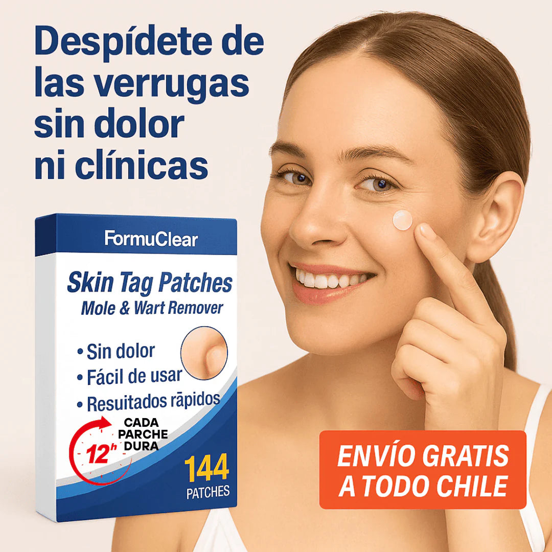 FormuClear Parches – Remueve Verrugas Fácil – Recupera tu confianza sin dolor en casa