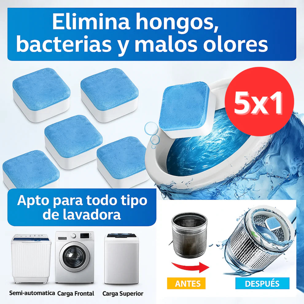 🔥 Pastillas limpiadoras  60 CAPSULAS – Higiene profunda – Lavadora fresca en 1 uso